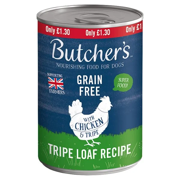 Butchers dog original tripe loaf pm£1.30
