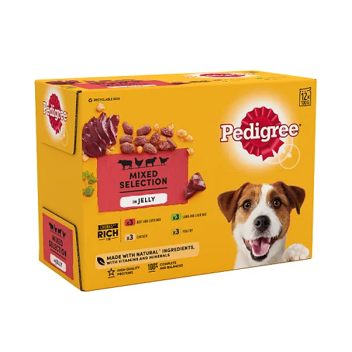 Pedigree pouch mix selection jelly