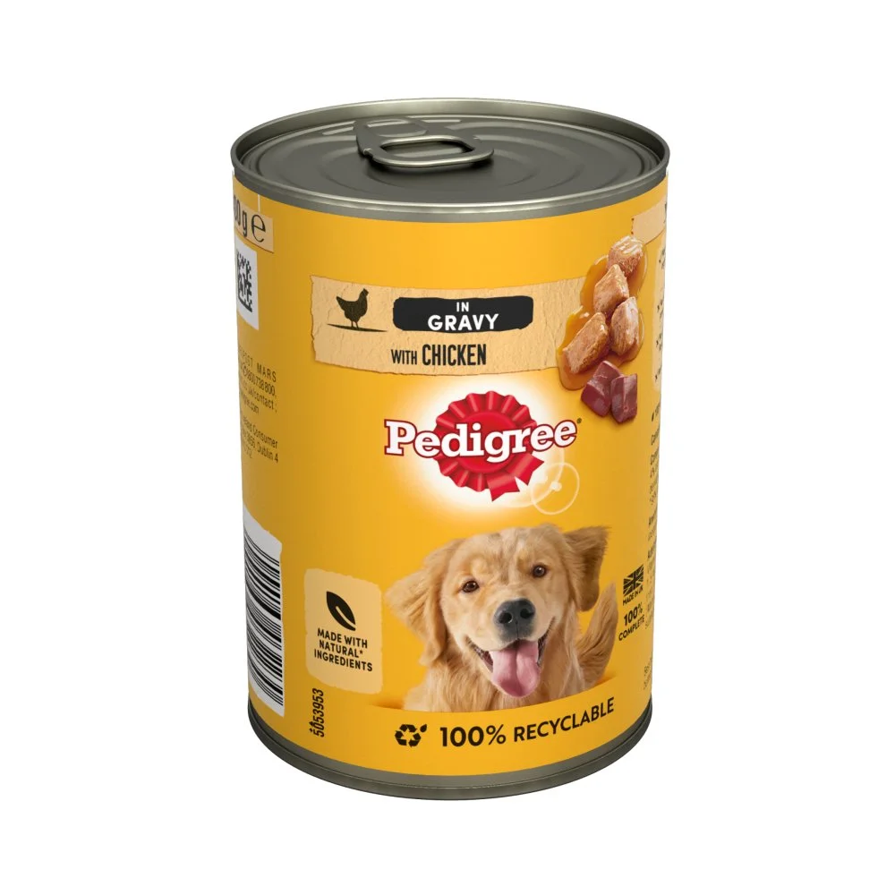 Pedigree tin mixed selection in gravy