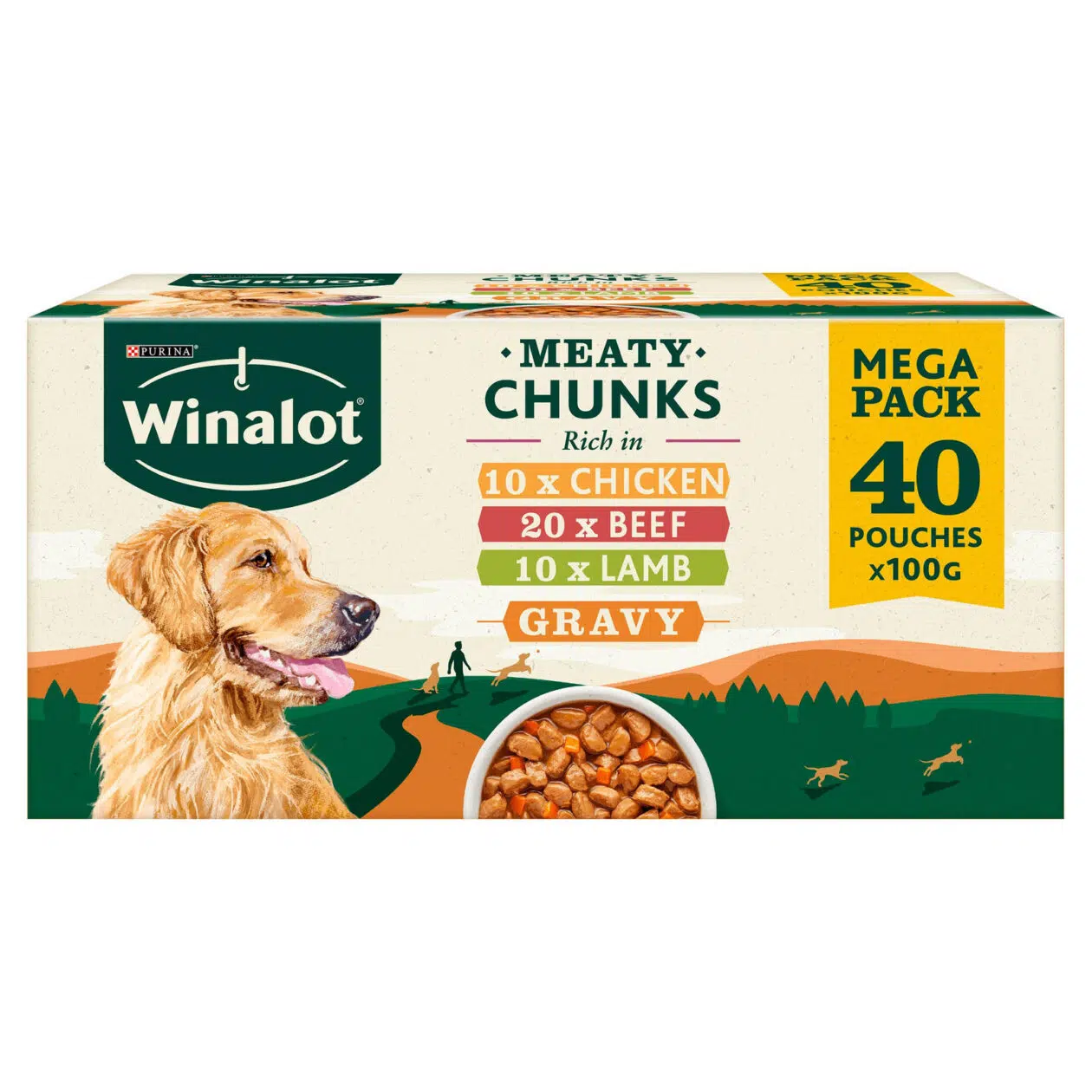 Winalot Perf/adul/bf&carrots & chi&peas£4.49