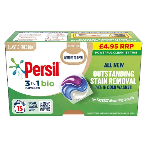 Persil capsules bio pm£4.95 15wash