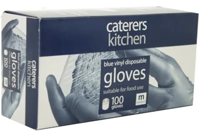 Ck vinyl blue gloves medium 10181