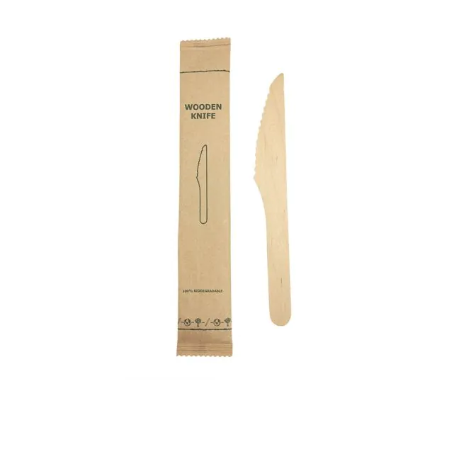 Wrap N Pac Wooden Knives 6''