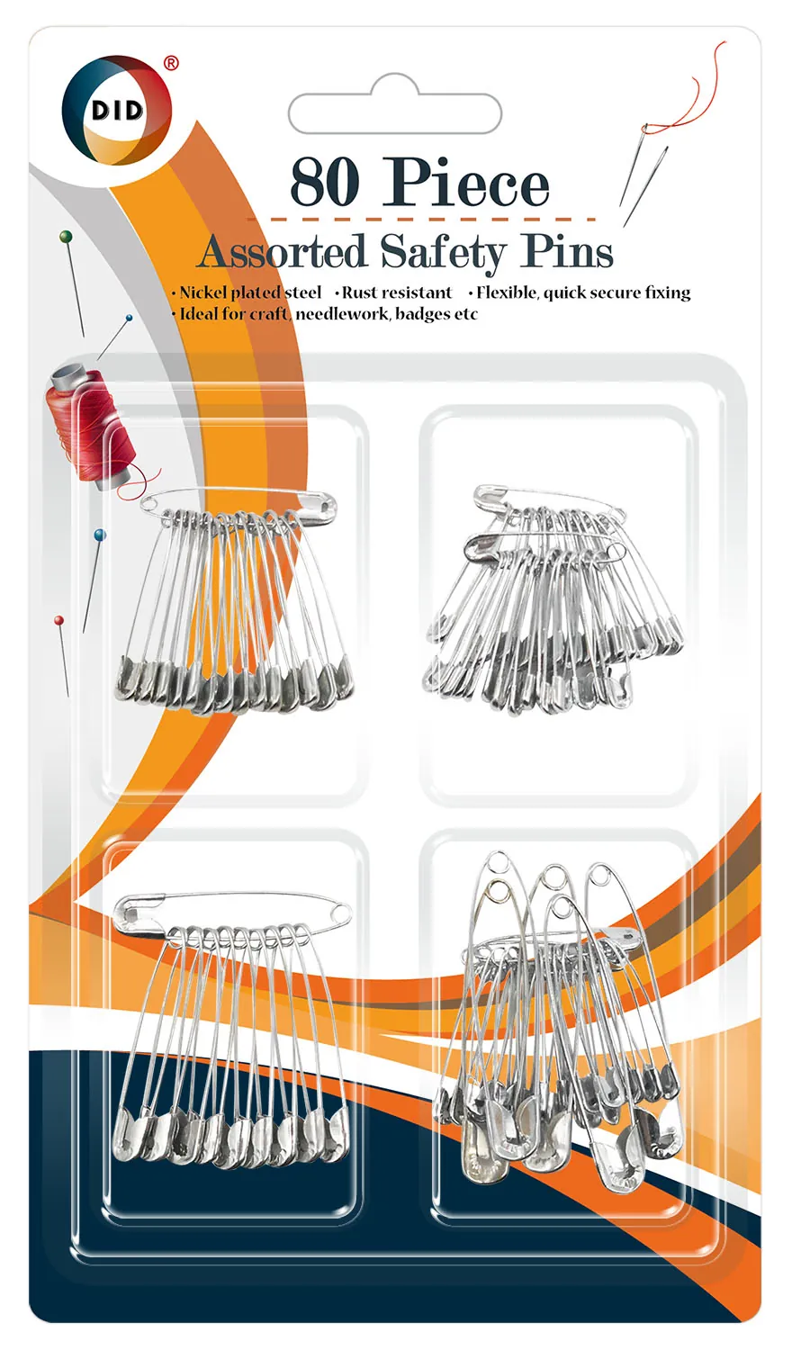 Did assorted safety pins