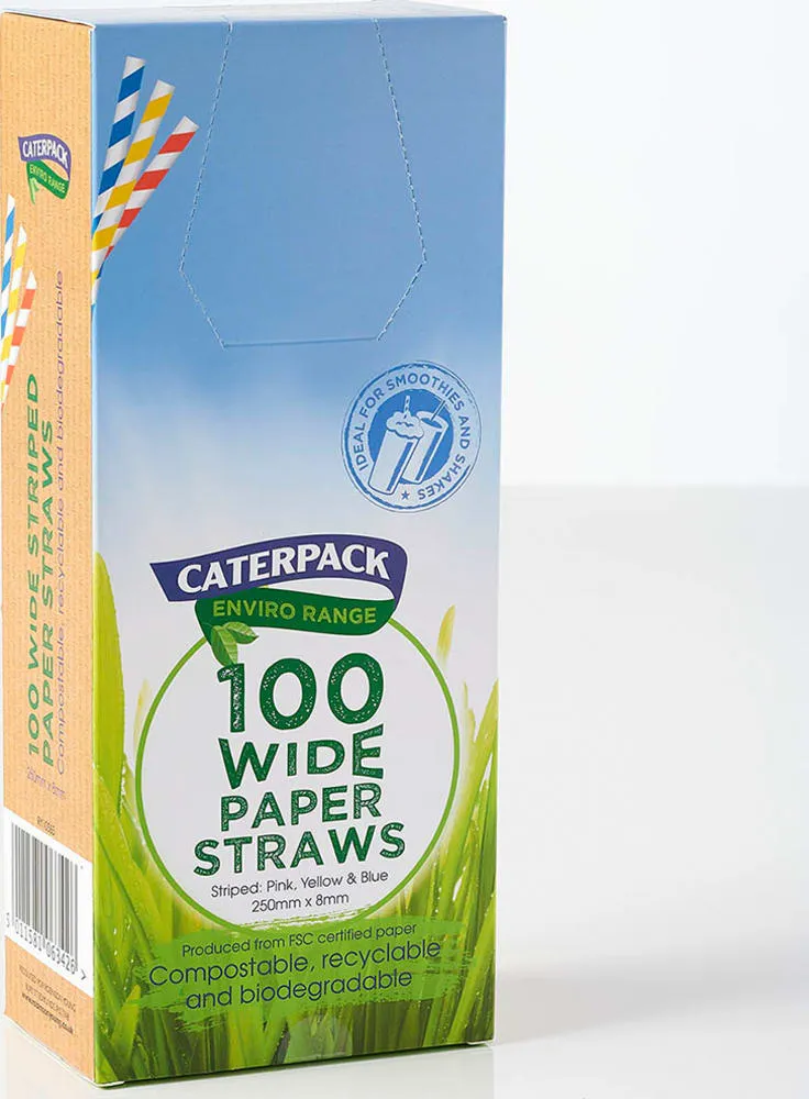 Enviro Paper Straws Wide 10565