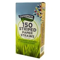 Enviro Striped Paper Straws 30167