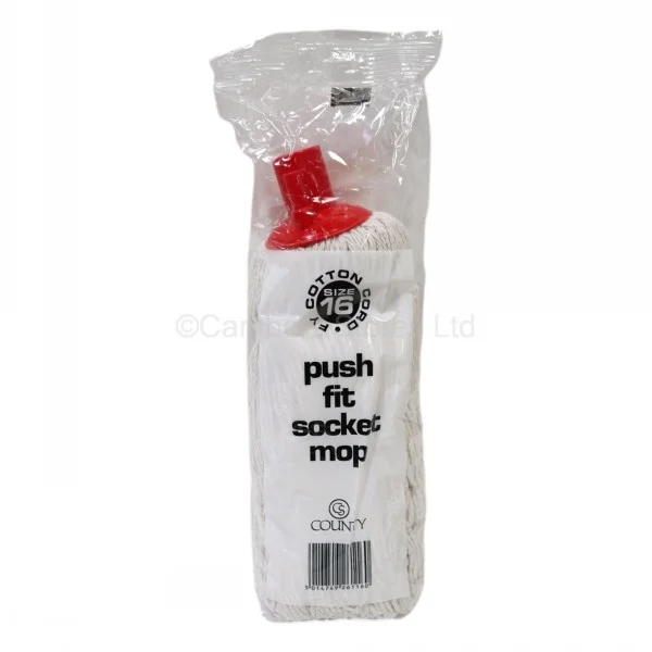 County Cotton Socket Mop 16py