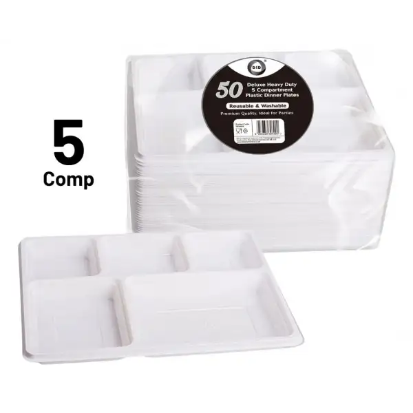 [192031] Reusable Deluxe Heavy-duty P Compartment Square Pl