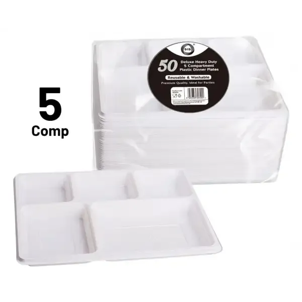 [192031] Reusable deluxe heavy-duty p compartment square pl