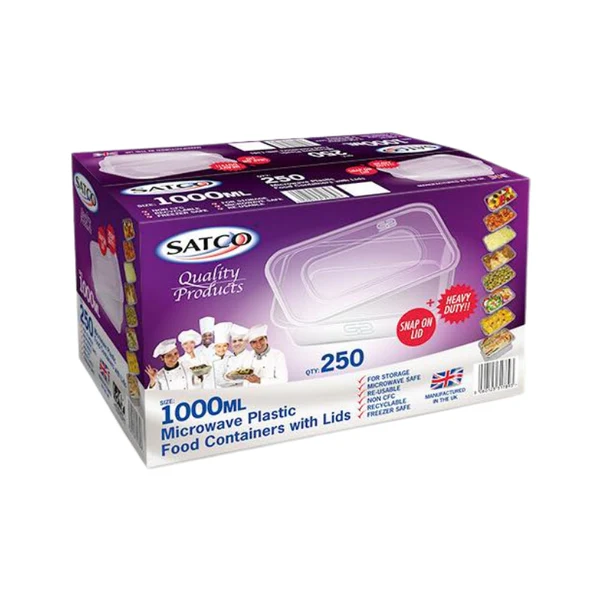 [53045] Satco Plastic Containers +lids