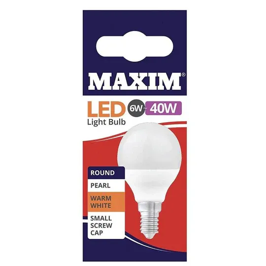 Maxim 5w=40w led gls bayonet cap pearl