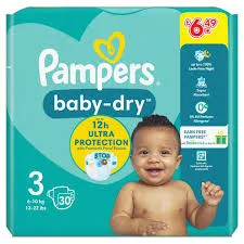 Pampers baby dry size 3 nappies pm£6.49