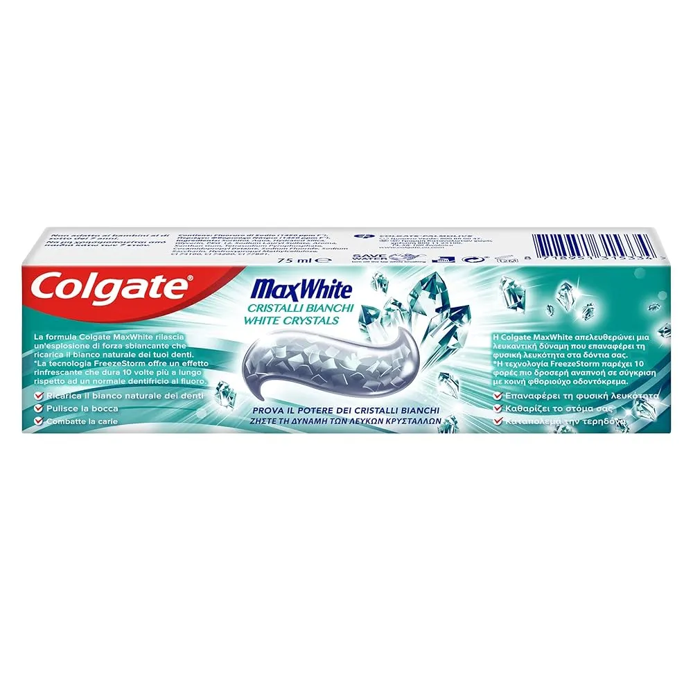Colgate toothpaste max white crystals£2.50