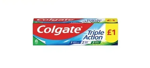 Colgate t/paste triple action pm£1.00