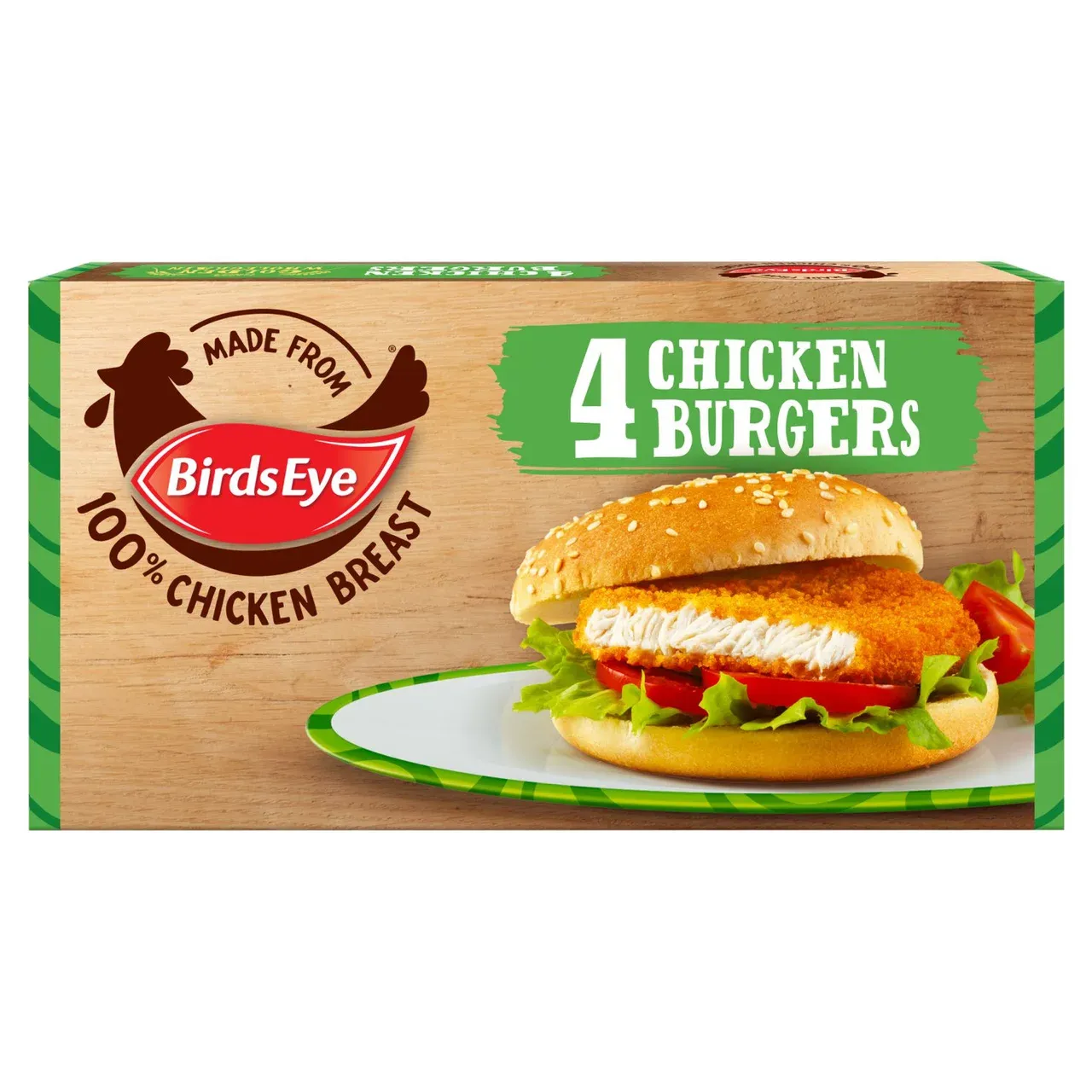 Birds eye 4 chicken burgers £2.79