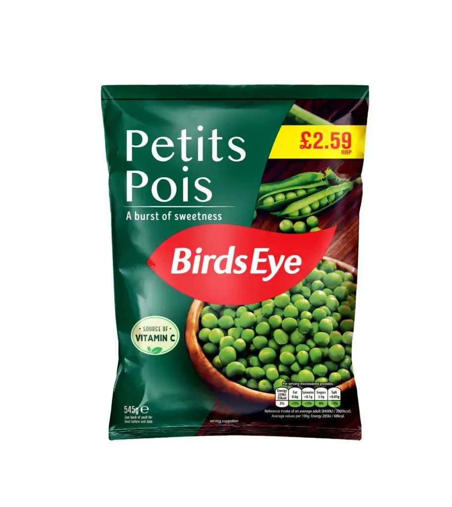 Bird's eye petits pois £2.59