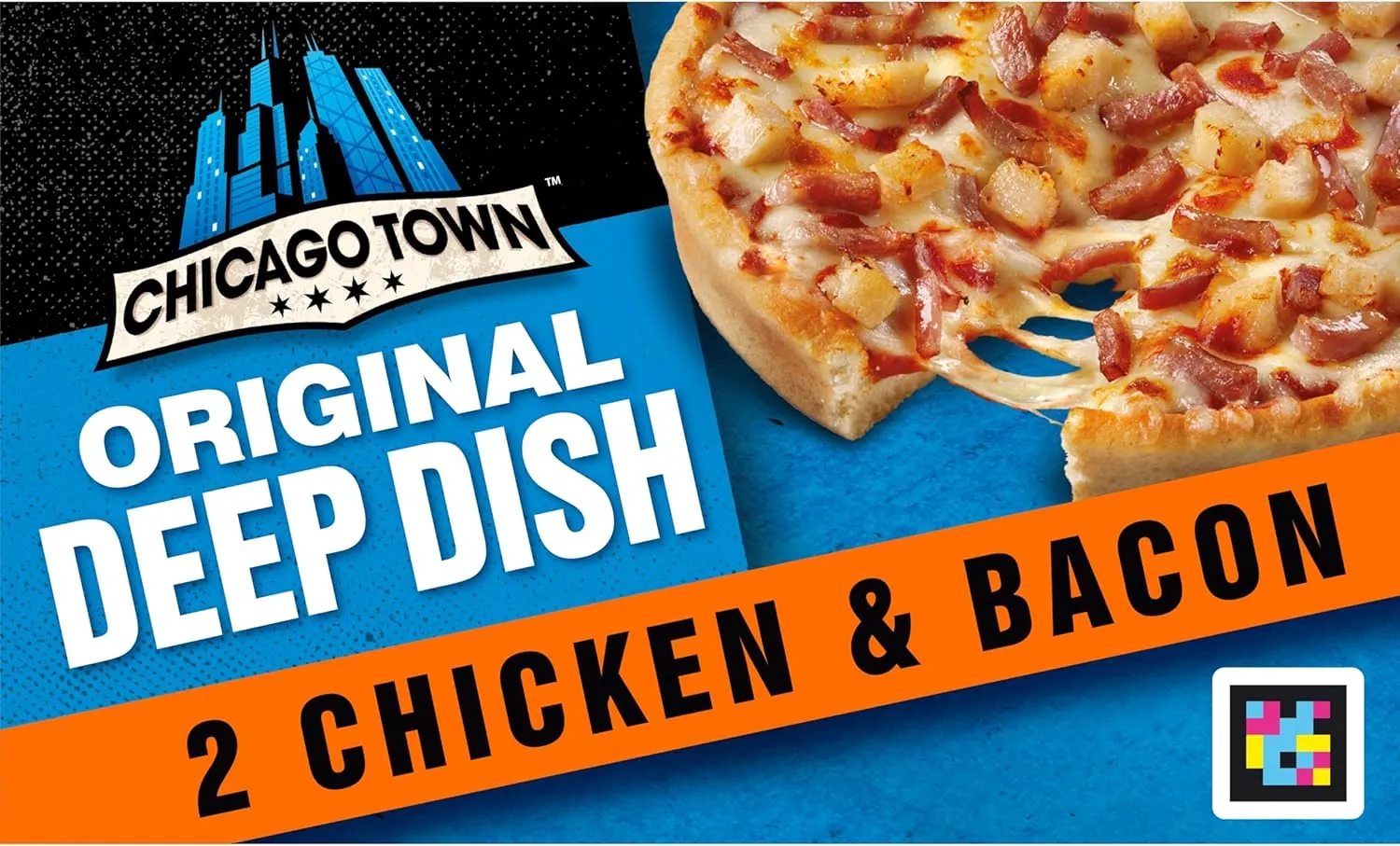 Chicago town 2 deep dish chicken& bacon club £2.50
