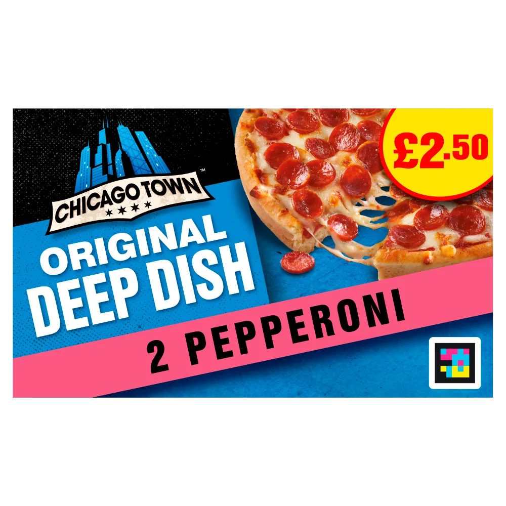 Chicago town 2 deep dish pepperoni £2.50