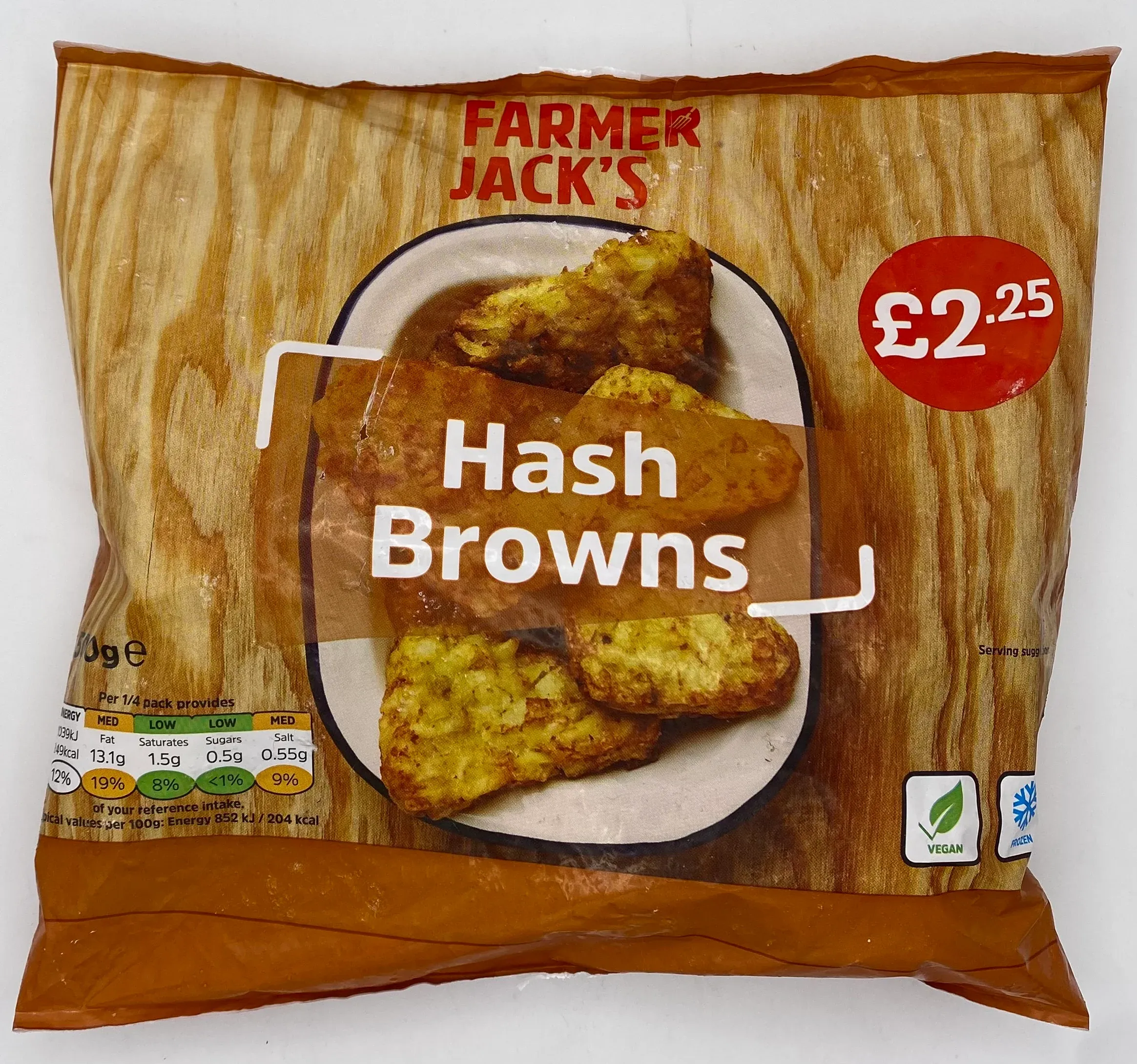 Farmer jack's hash browns £2.25