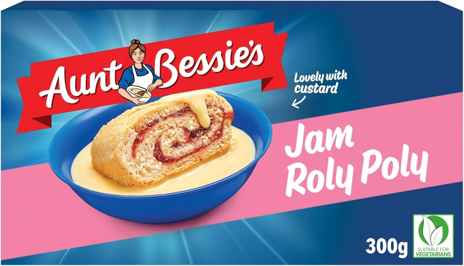 Aunt bessie's jam roly poly