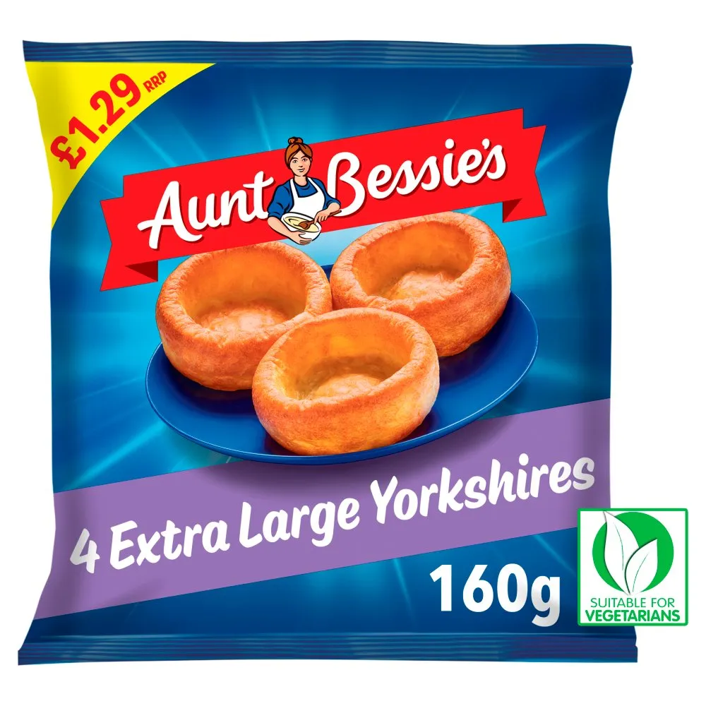 Aunt bessie's 4xl yorkshire puddings £1.29