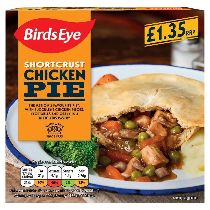 Birds eye chicken & veg pie £1.35