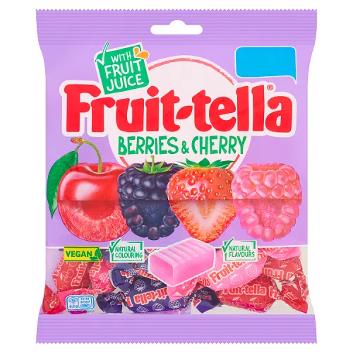 [145099/12] FRUITTELLA BERRIES & CHERRY VEGAN PM £1.25