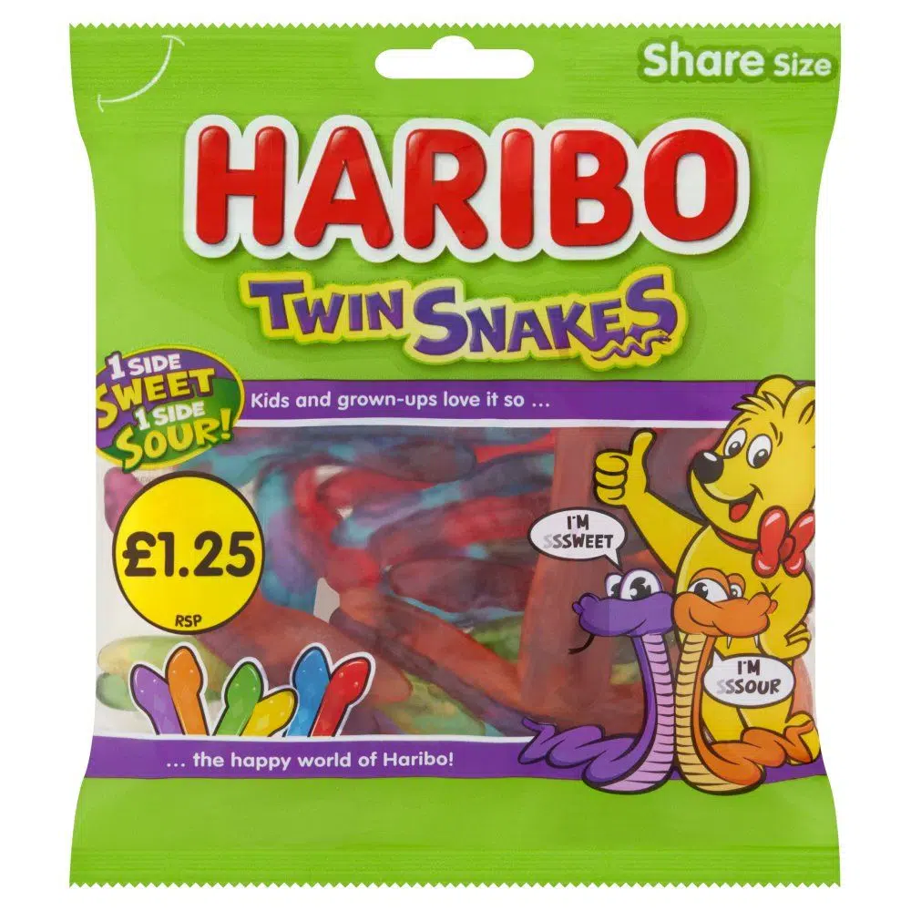 [904142/12] HARIBO TWIN SNAKES PM £1.25