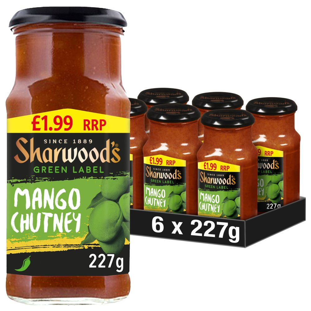 [905700/6] SHARWOODS CHUTNEY GRN LABEL £1.99