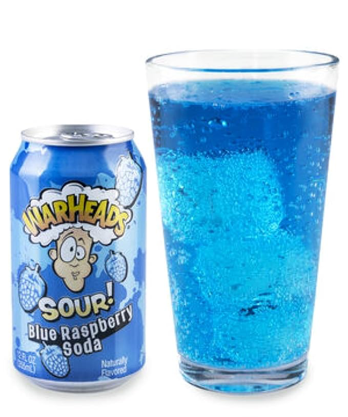 [905754/12] WARHEADS SOUR BLUE RASPBERRY SODA