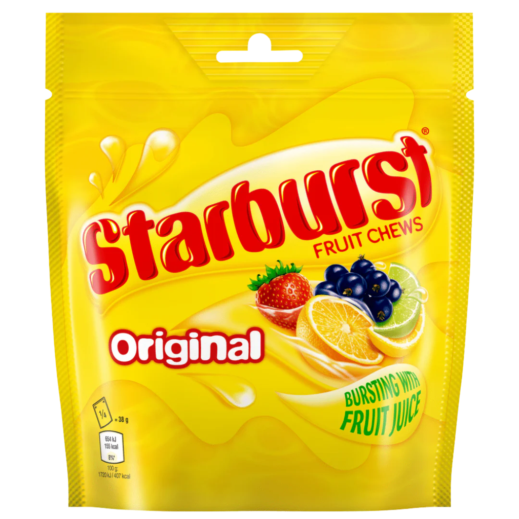 [905817/12] STARBURST ORIGINAL FRUIT CHEWS PMP£1.00