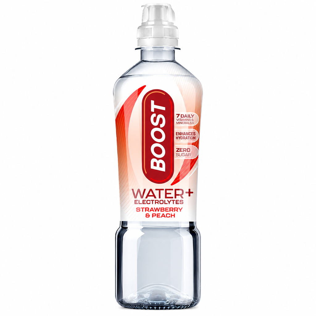 [905837/12] BOOST SPORT STRAWBERRY PEACH WATER PMP £1