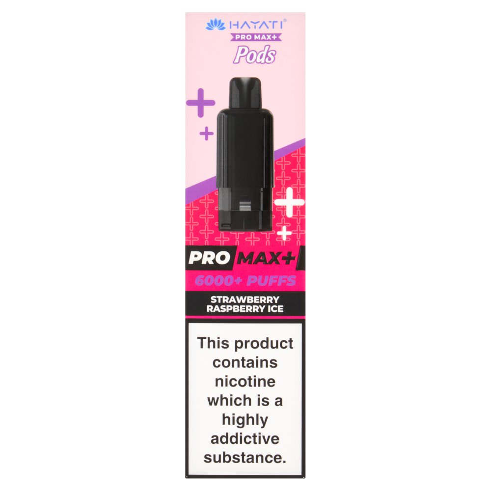 [905911/5] HAYATI PRO MAX+ 6000+ STRAWBERRY RASPBERRY ICE POD