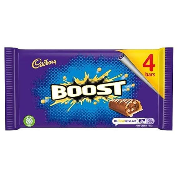 [905920/12] CADBURY BOOST 4PK PMP£1.99