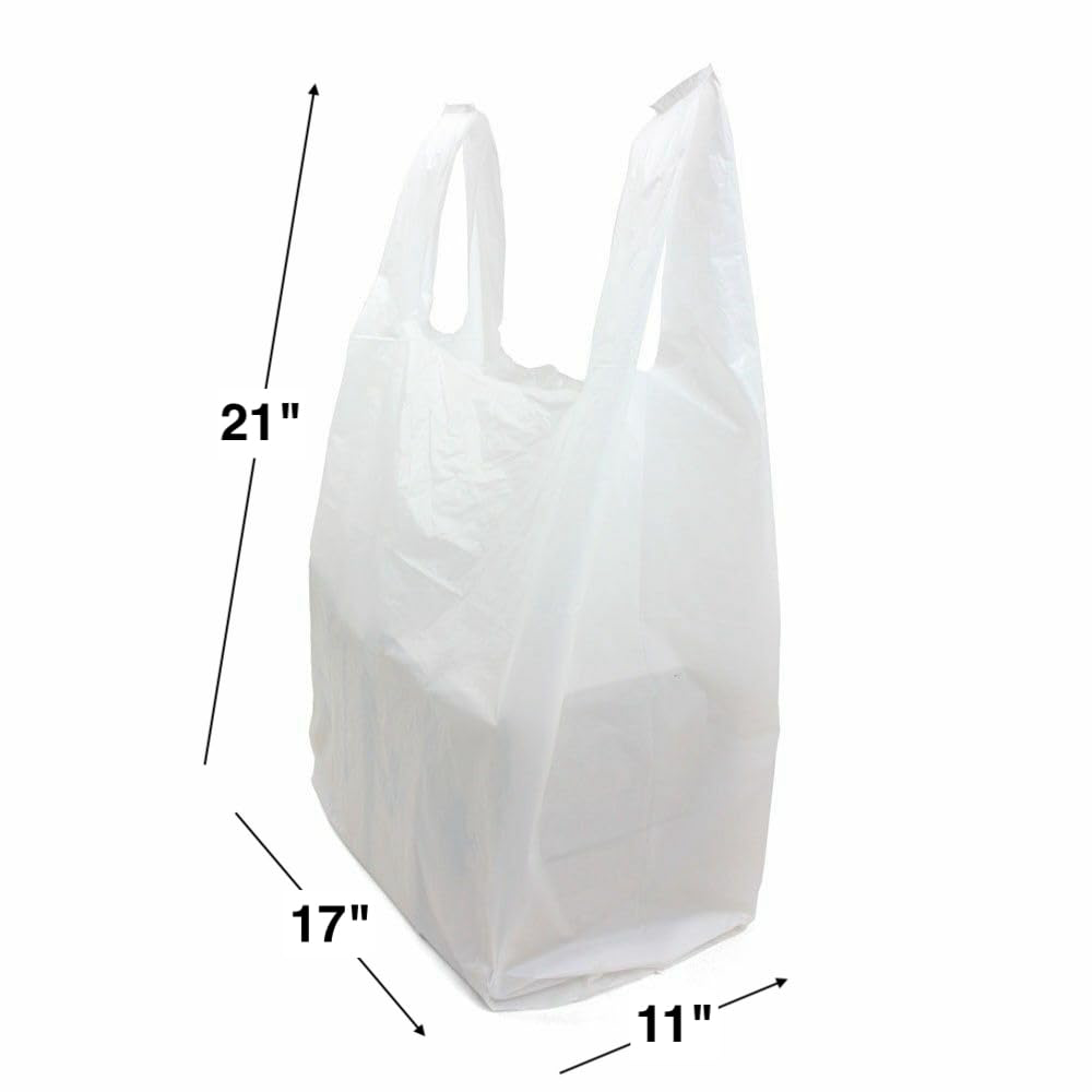 [905942/10] WHITE (VEST CARRIER) MEDIUM BAG '11'x'17'x'21'