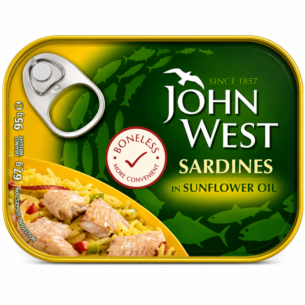 [98866/12] JOHN WEST SARDINES IN SUNFLOWER OIL